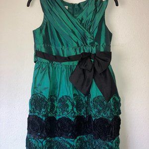 Dress / Bonnie Jean / Forrest Green & Black